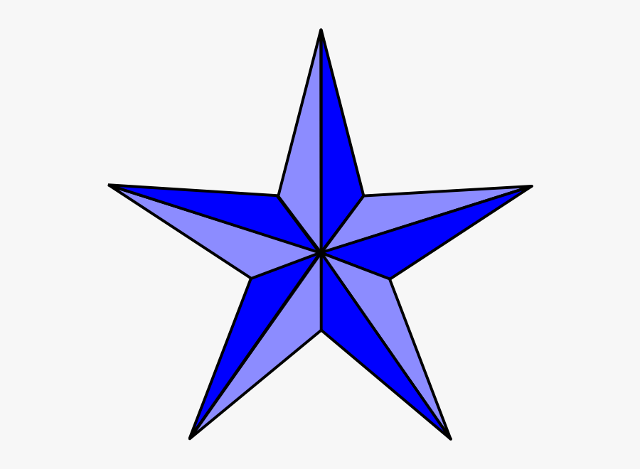 Nautical Star Outline - Nautical Star Tattoo Pink, Transparent Clipart