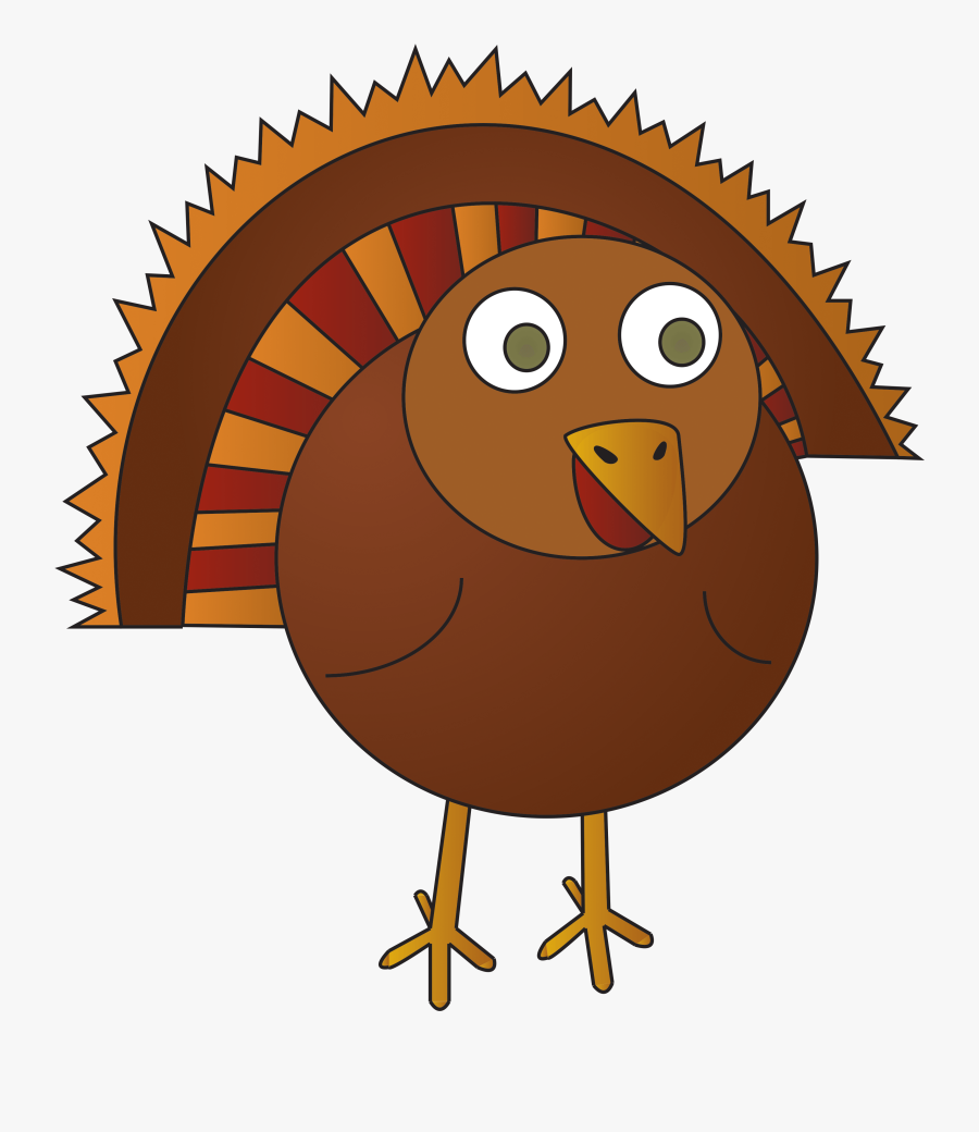 Funny Turkey Clipart - Cartoon, Transparent Clipart