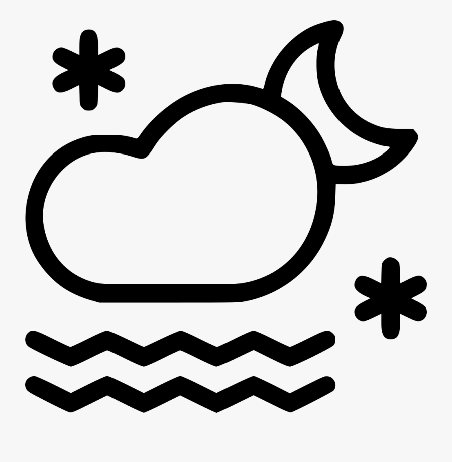 Transparent Snow Cloud Png - Moon Cloudy Clipart, Transparent Clipart