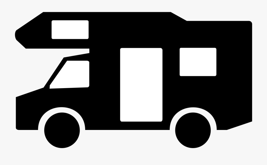 Book Of Motorhome Clipart Black And White In Ireland - Wohnmobil Svg, Transparent Clipart