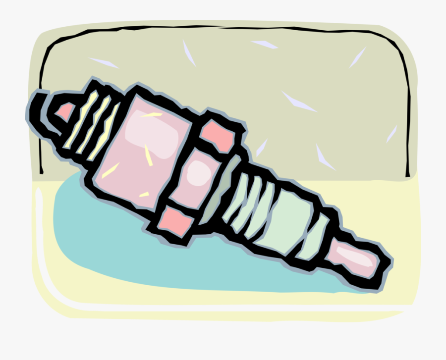 Vector Illustration Of Spark Plug Ignition System To, Transparent Clipart