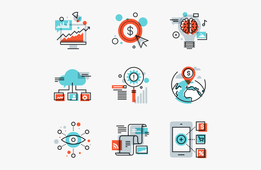 Marketing Digital Icon Png - Digital Marketing Icons Png, Transparent Clipart
