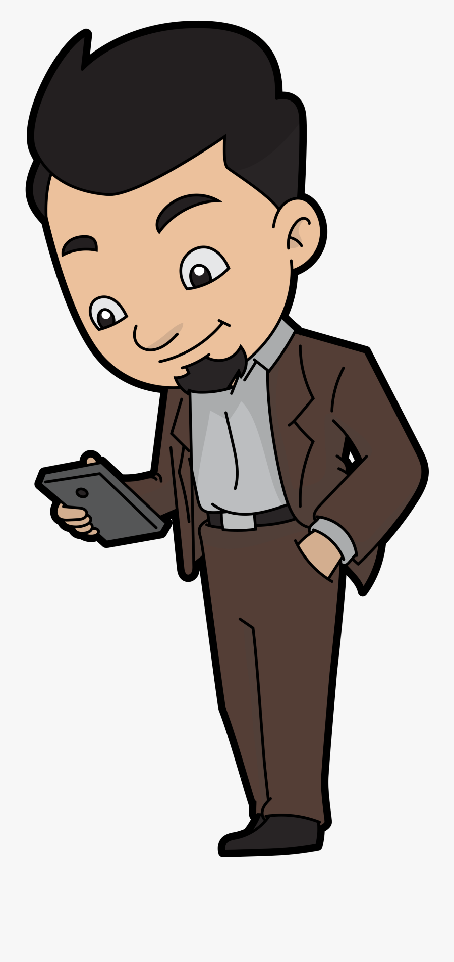Text Message Marketing - Person Reading A Message, Transparent Clipart