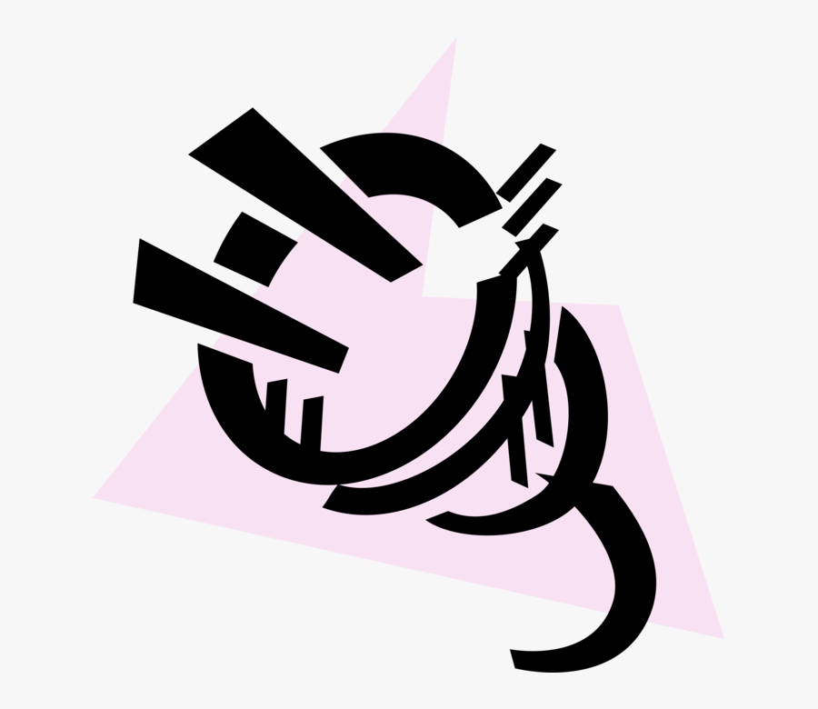 Vector Illustration Of Electrical Cord Electric Plug - Graphic Design, Transparent Clipart