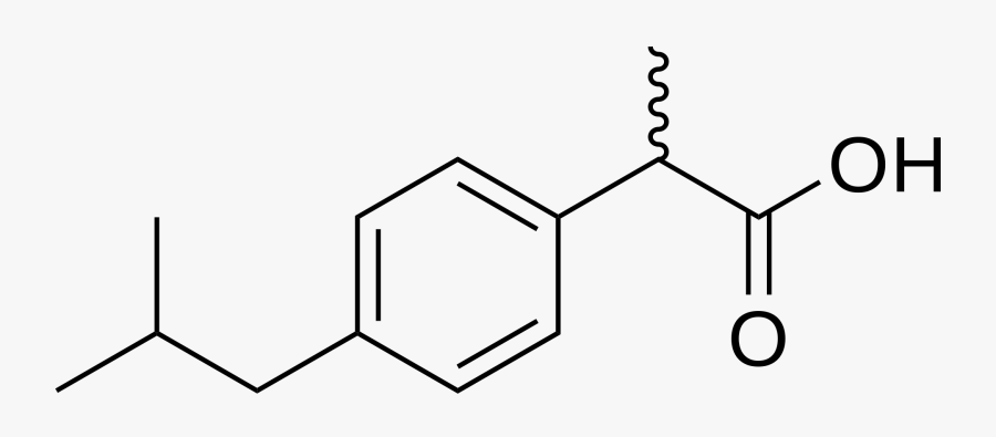 Estructura Molecular De Ibuprofeno, Transparent Clipart