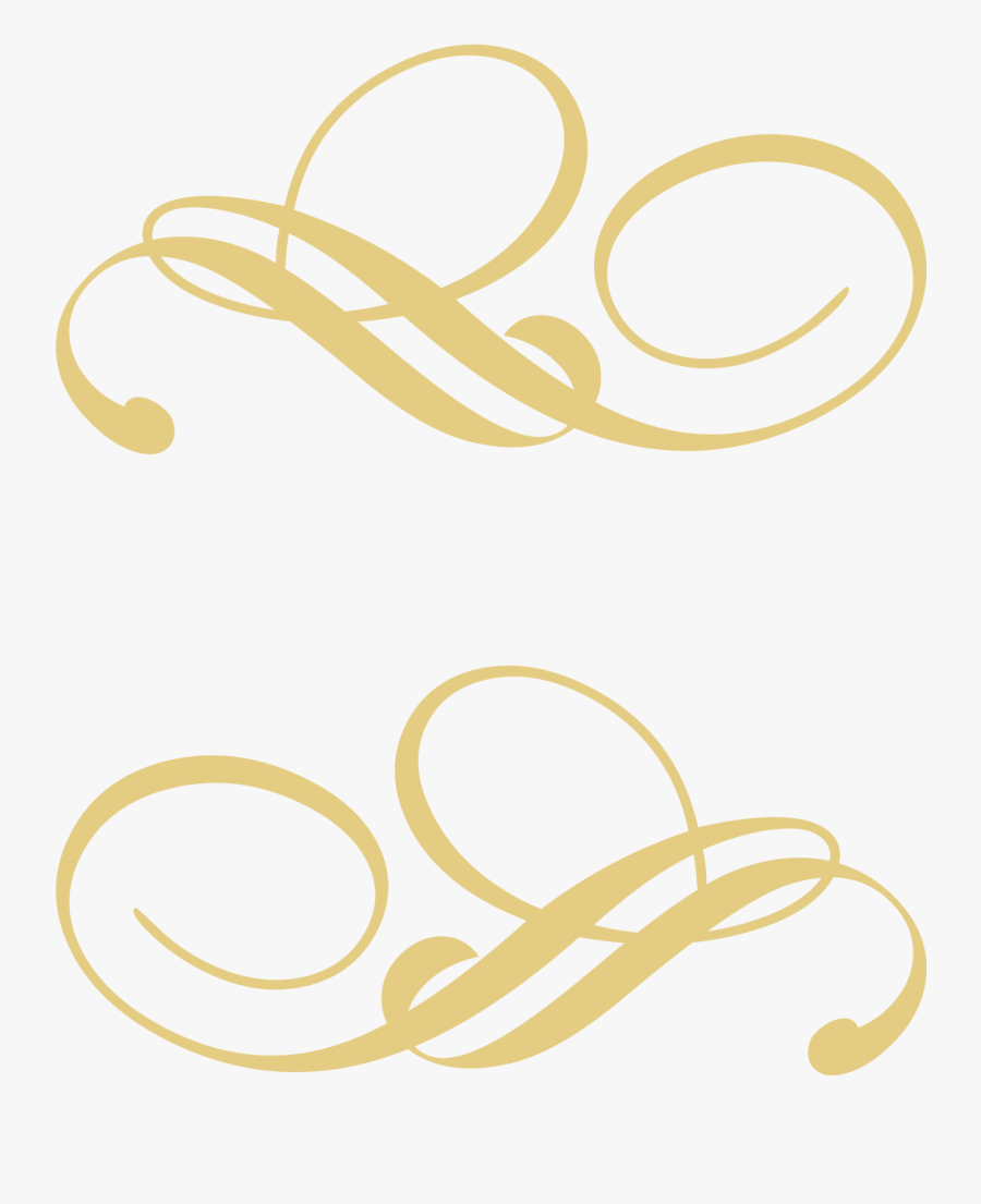 Decorative Line Gold Png - Gold Decorative Line Png, Transparent Clipart