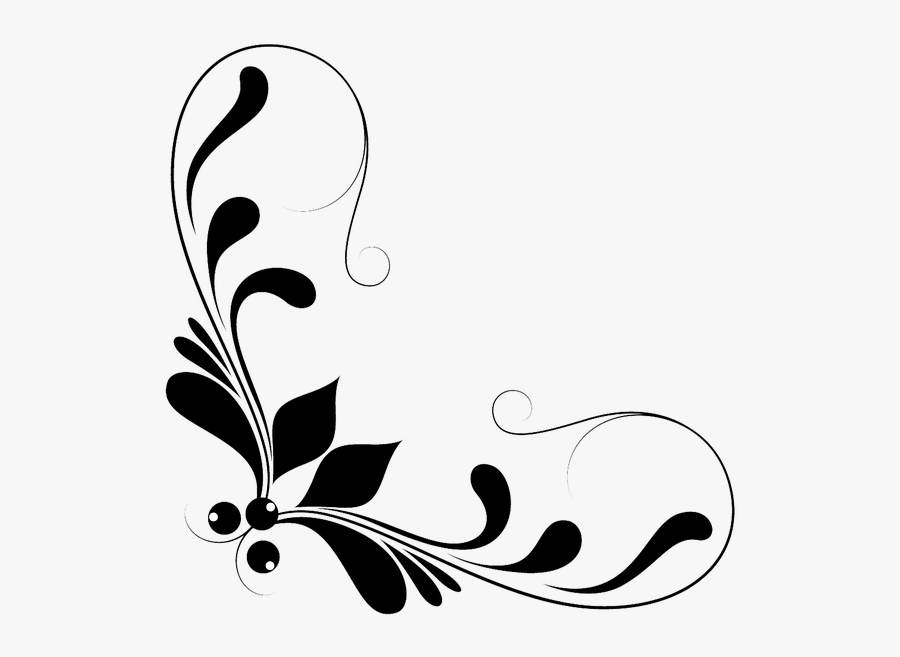 Transparent Border Vector Png - Floral Design Elements Png, Transparent Clipart