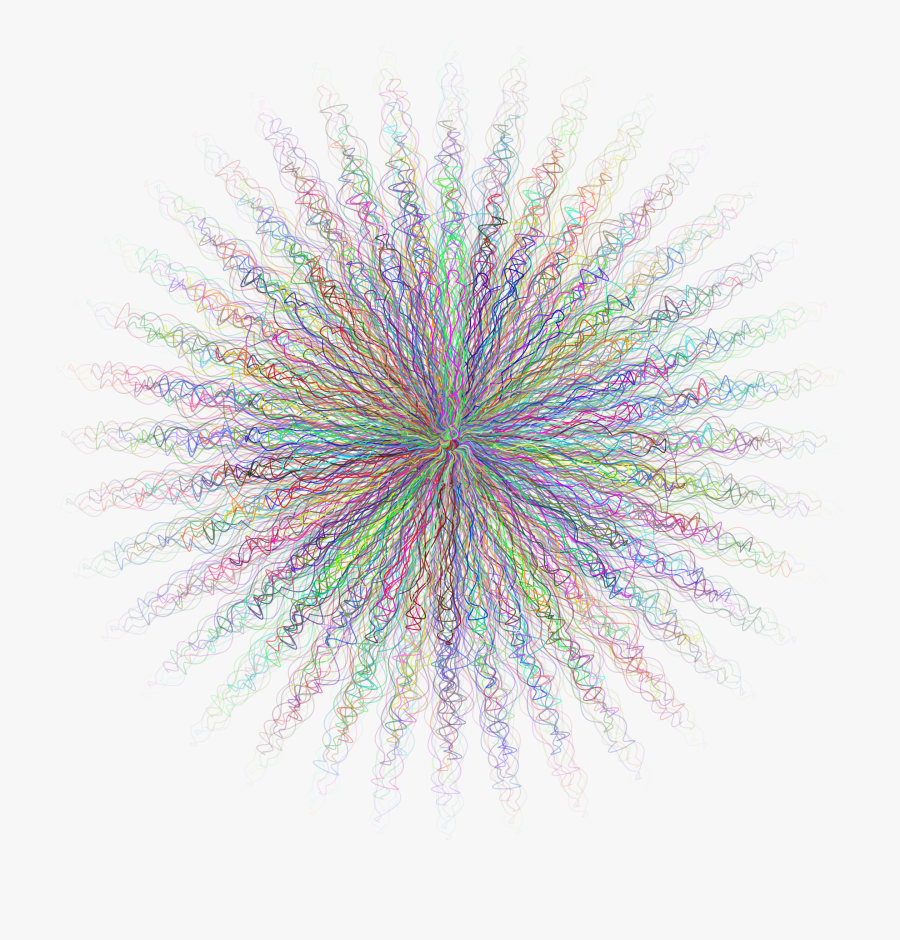 Prismatic Squiggly Sun Icons Png - Psychedelic Art, Transparent Clipart