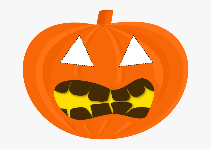 Halloween Pumpkin Mask Template Clipart , Png Download - Halloween Print Out Mask, Transparent Clipart