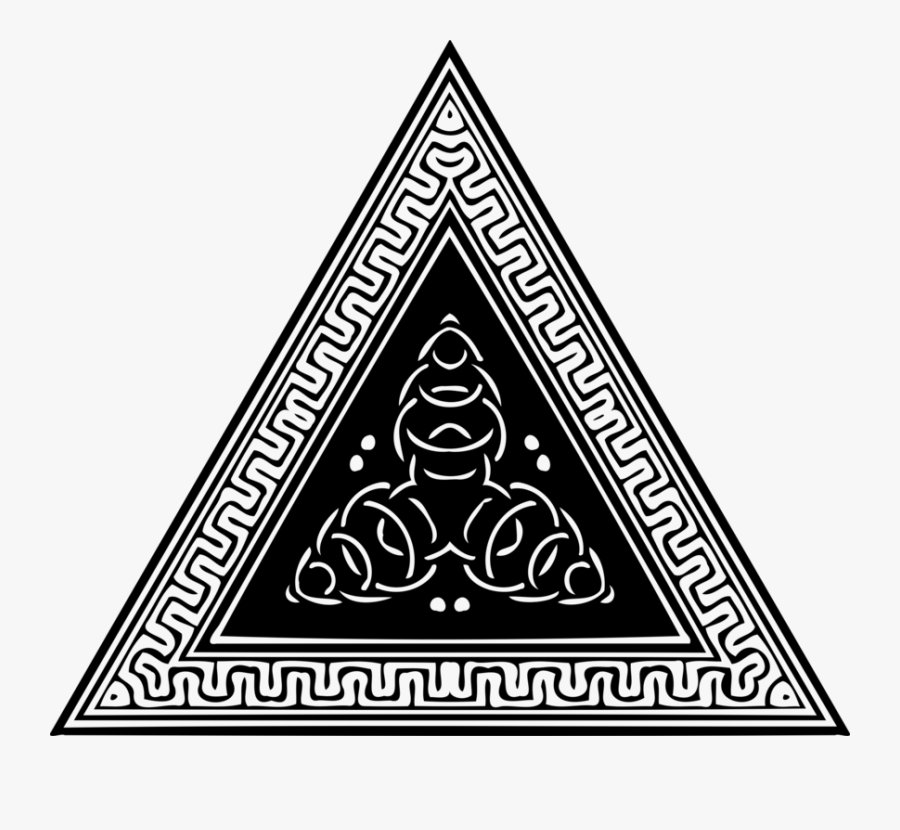 Triangle,area,monochrome Photography - Triangle Ornament, Transparent Clipart