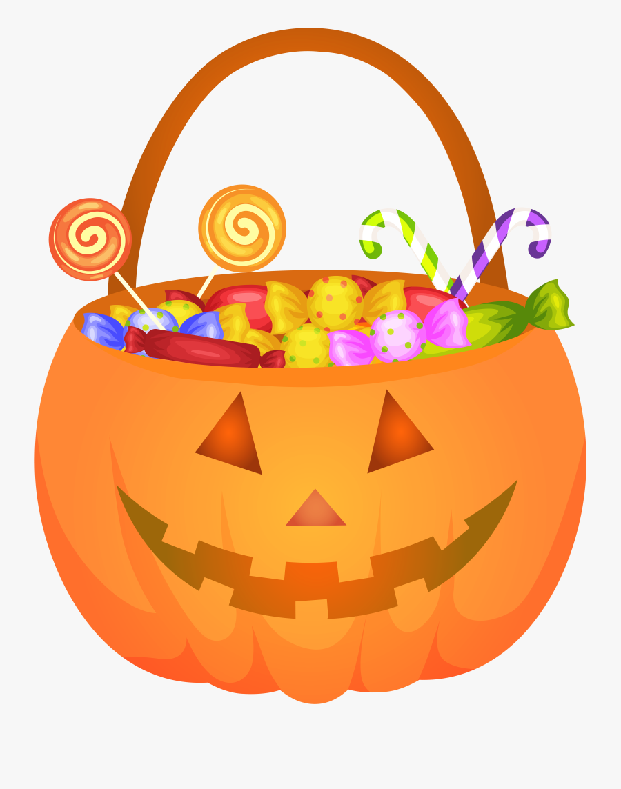 Halloween Pumpkin Basket Png Clip Art Image, Transparent Clipart