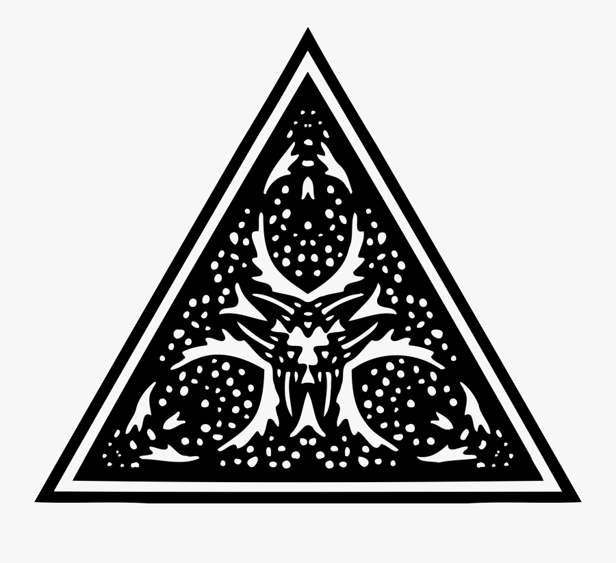 Visual Arts,triangle,symmetry - Triangle Ornament Vector, Transparent Clipart