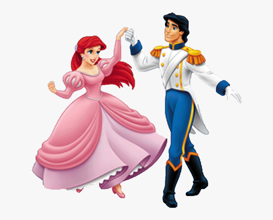Ariel & Eric Together Clipart - Princess Ariel And Prince Eric, Transparent Clipart