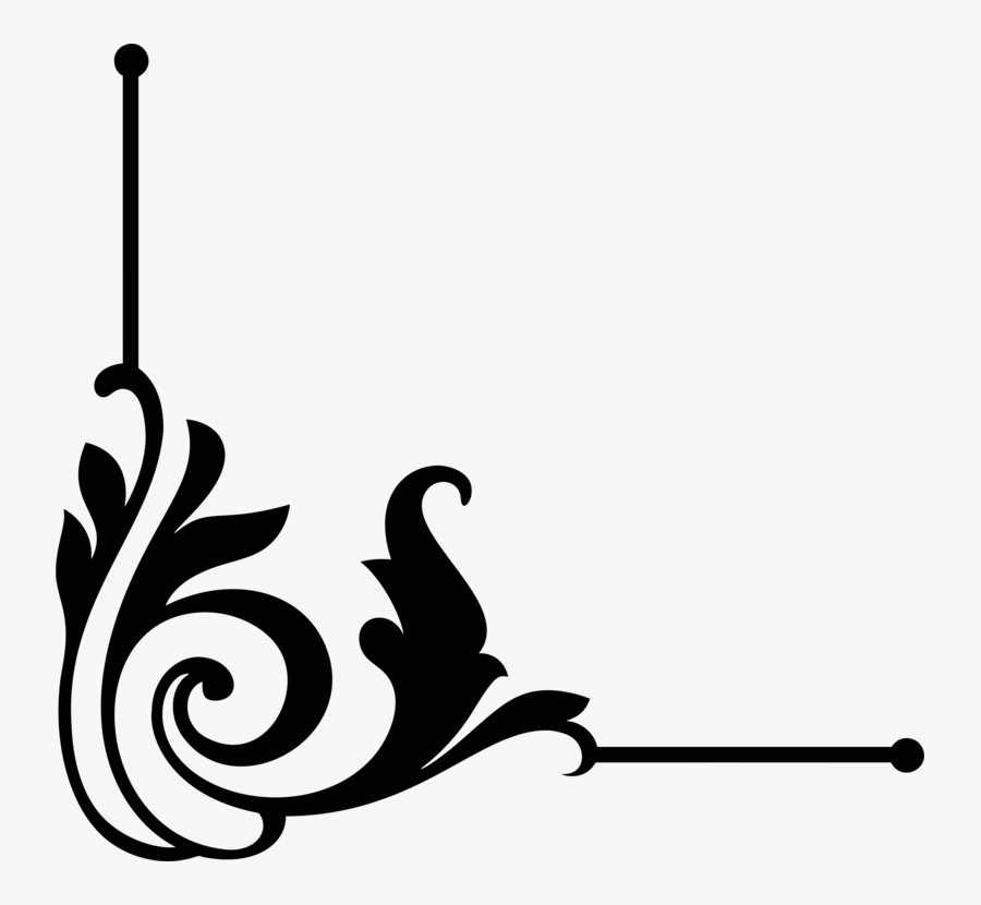 Decorative Borders Borders And Frames Decorative Arts - Corner Clipart Png, Transparent Clipart