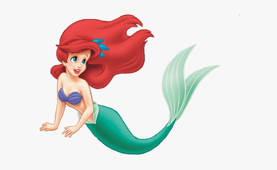Transparent Mermaid Swimming Clipart - Ariel Png, Transparent Clipart