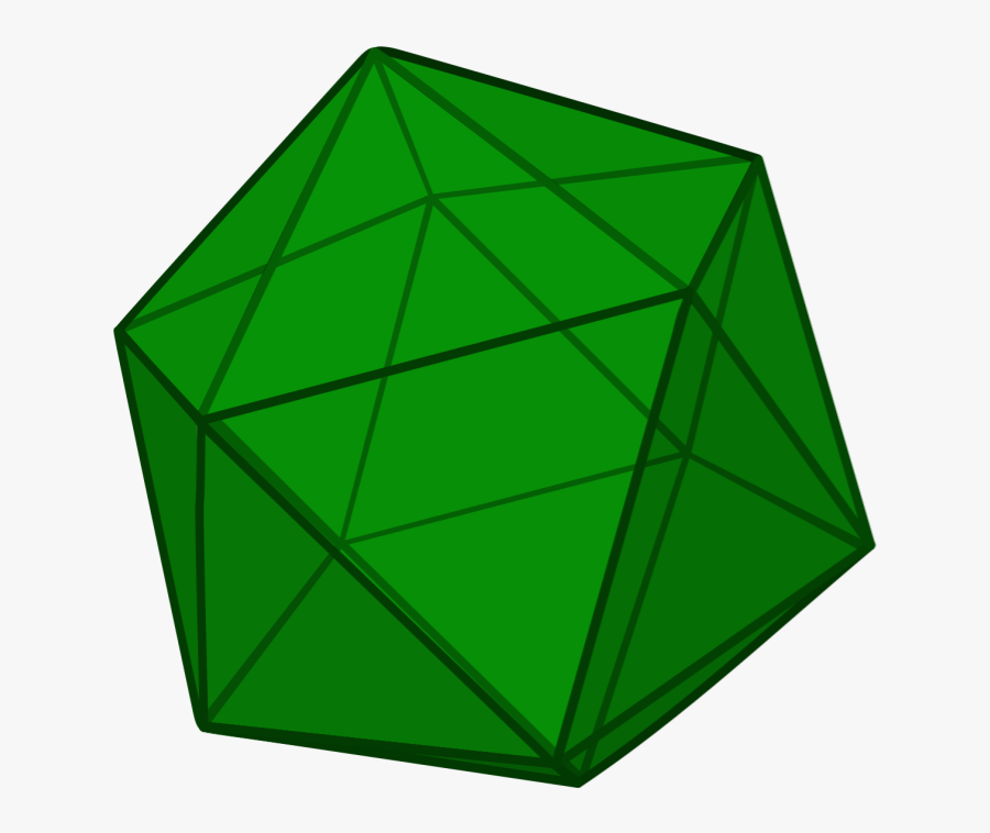 Transparent Triangular Prism Clipart - Png Icosahedron, Transparent Clipart