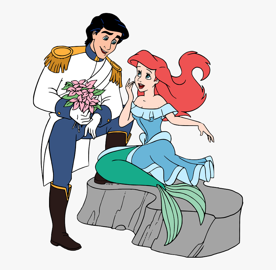 Disney Ariel And Eric, Transparent Clipart