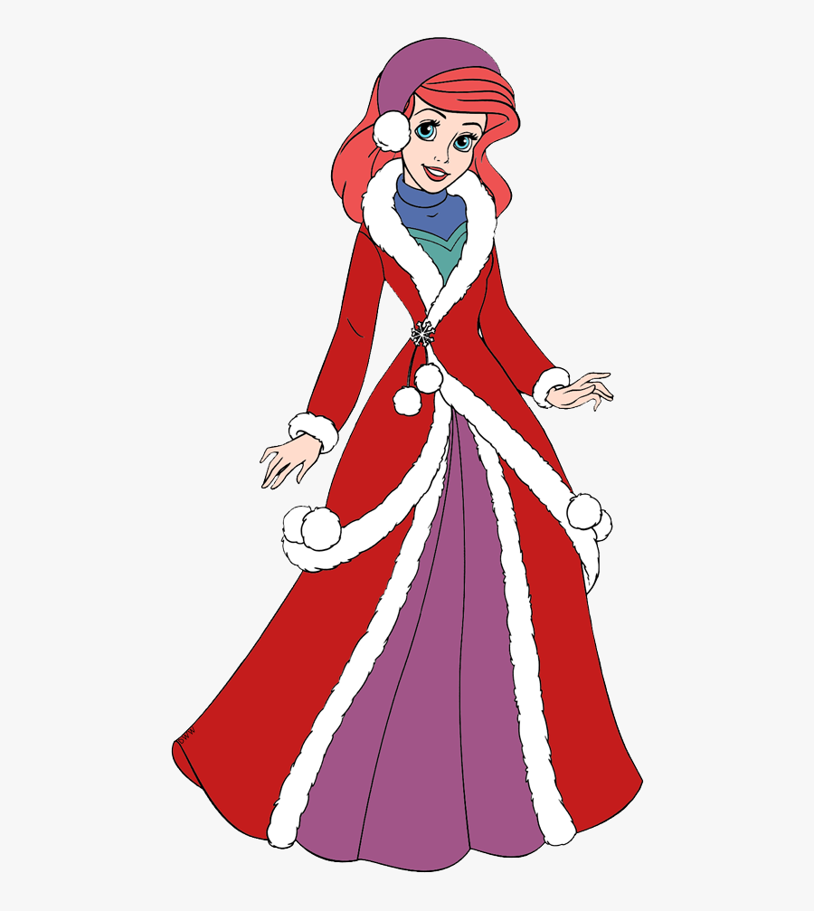 Clip Art Of Dressed - Disney Ariel And Palace Horse Glitter Clipart, Transparent Clipart