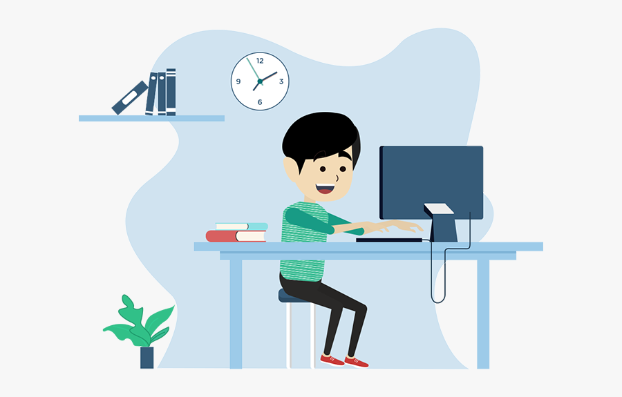 Transparent Jobs Clipart - Sitting, Transparent Clipart