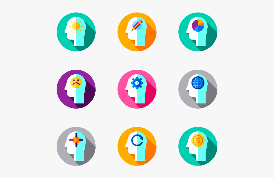 Clip Art Mind Icons - Human Brain Icon Png, Transparent Clipart
