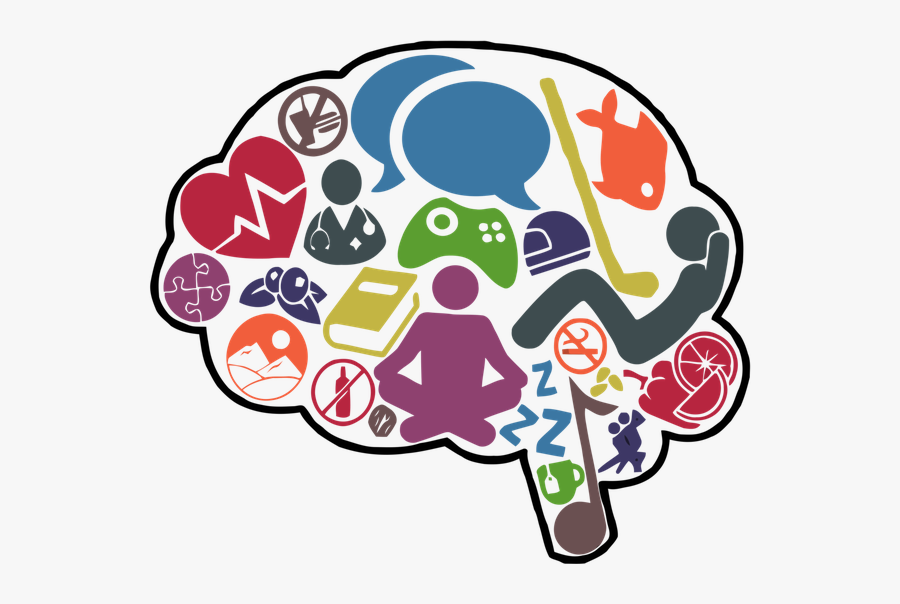 Transparent Thinking Brain Clipart - Happy Brain Clip Art, Transparent Clipart