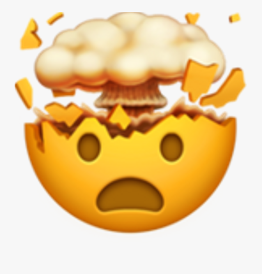 Mind Blown Emoji Apple - Emoji Iphone, Transparent Clipart