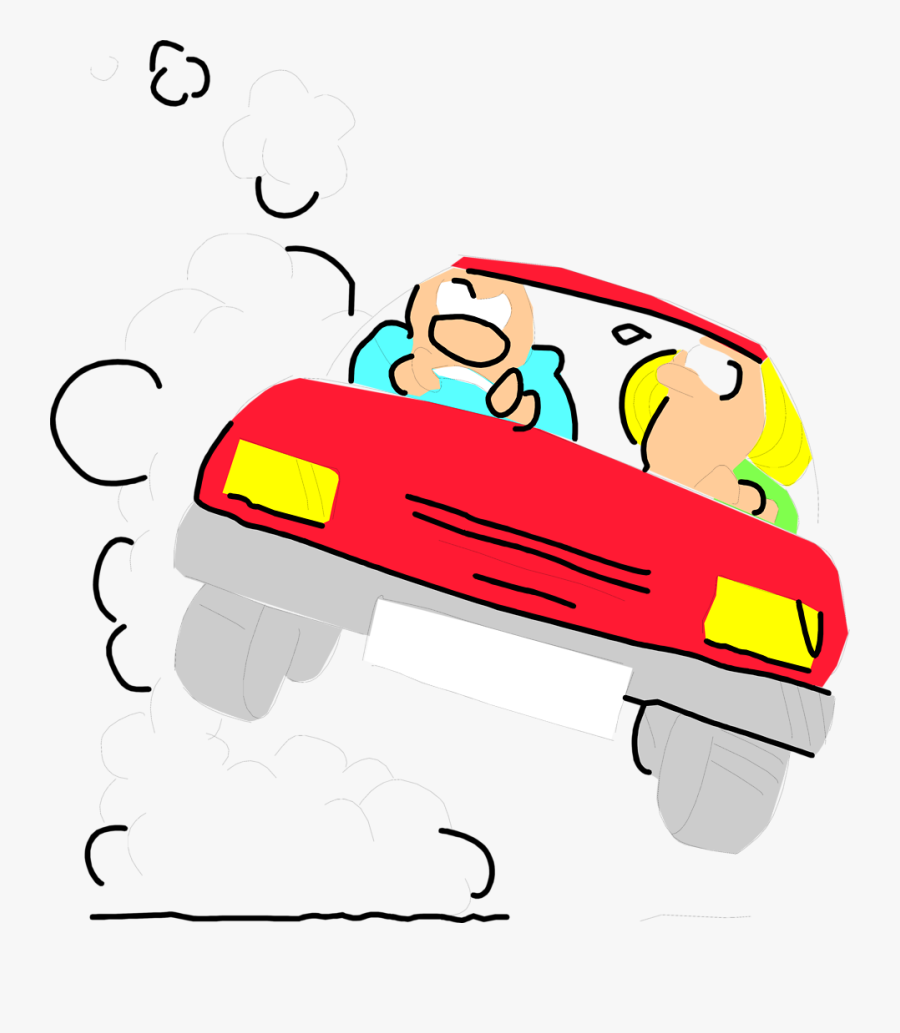 Free Stock Photo Illustration Of A Crazy Ⓒ - Crazy Driving Clip Art, Transparent Clipart