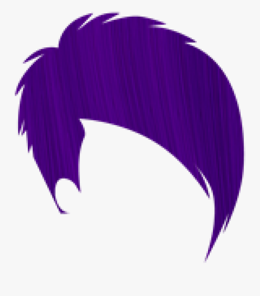 Crazy Clipart Purple Hair - Hair Png Colour Full, Transparent Clipart