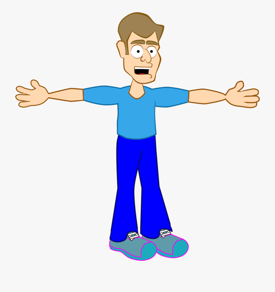 Cartoon Person Scared Transparent, Transparent Clipart