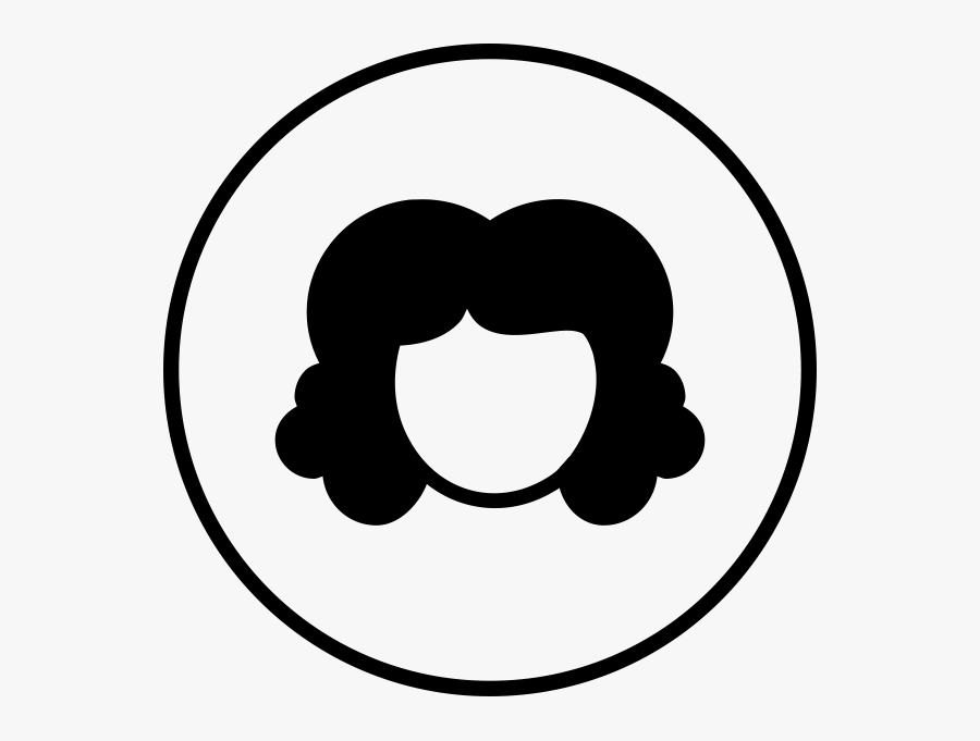 Transparent Girl Brushing Hair Clipart - Circle, Transparent Clipart