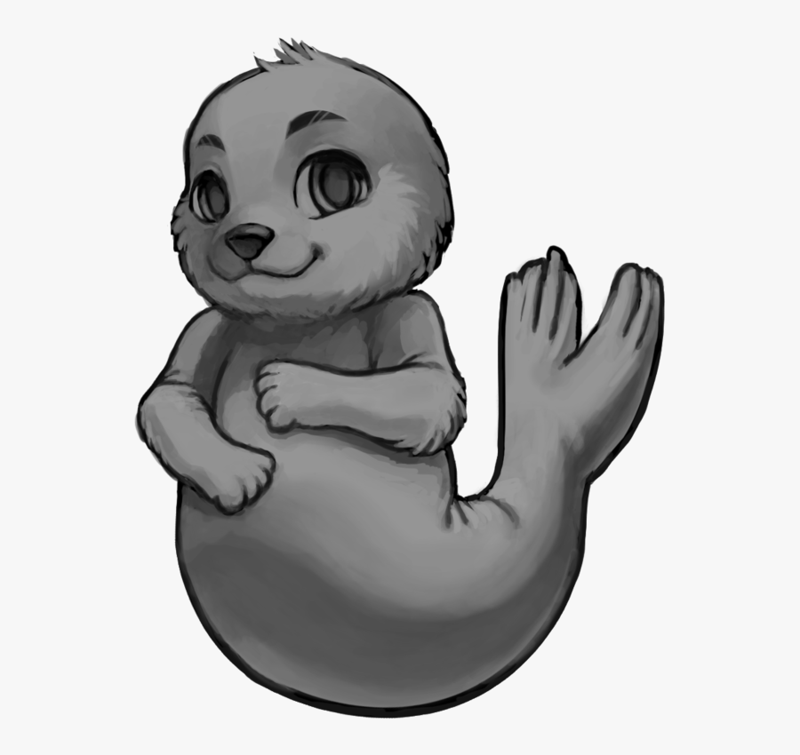 Clip Art Seal Screaming - Furvilla Seal Base, Transparent Clipart