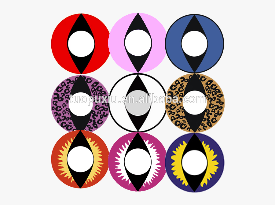 Cat Eye Dragon Eye Crazy Contact Lenses Wholesale Halloween, Transparent Clipart