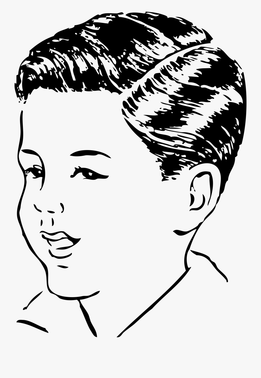 Banner Free Library Clipper Comb Regular Haircut - Male Hair Clipart Black And White, Transparent Clipart