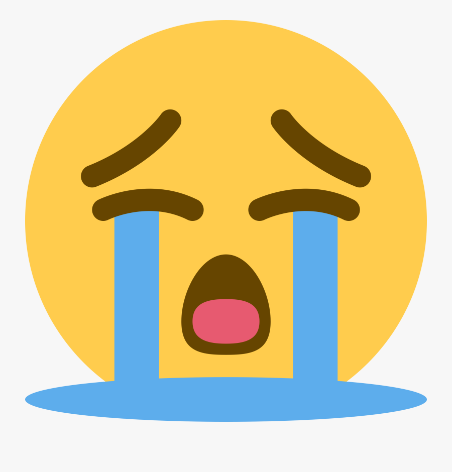 Cry Emoji, Transparent Clipart