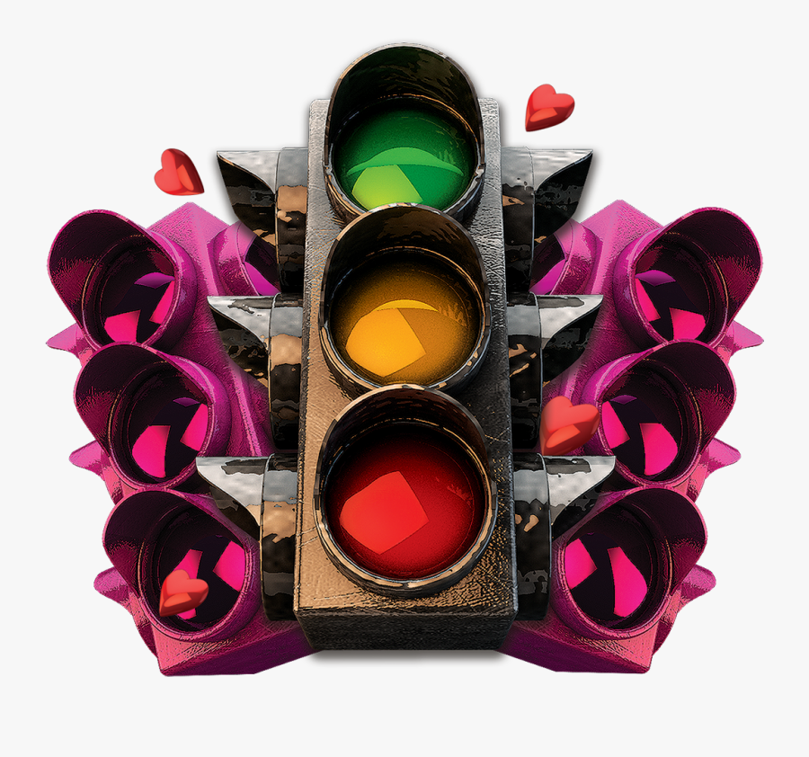 End 3rd Theatre Variety Light Blowout Hotel Clipart - Valentines Traffic Light Party, Transparent Clipart