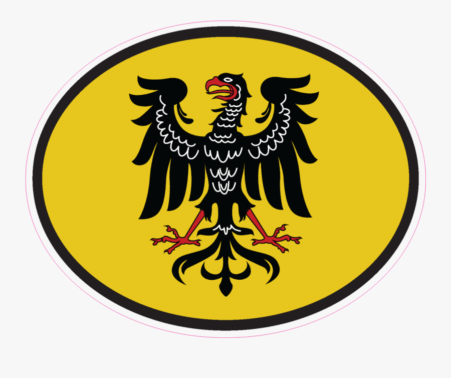 Traditional German Eagle Oval Decal - Pbs Kids Go, Transparent Clipart