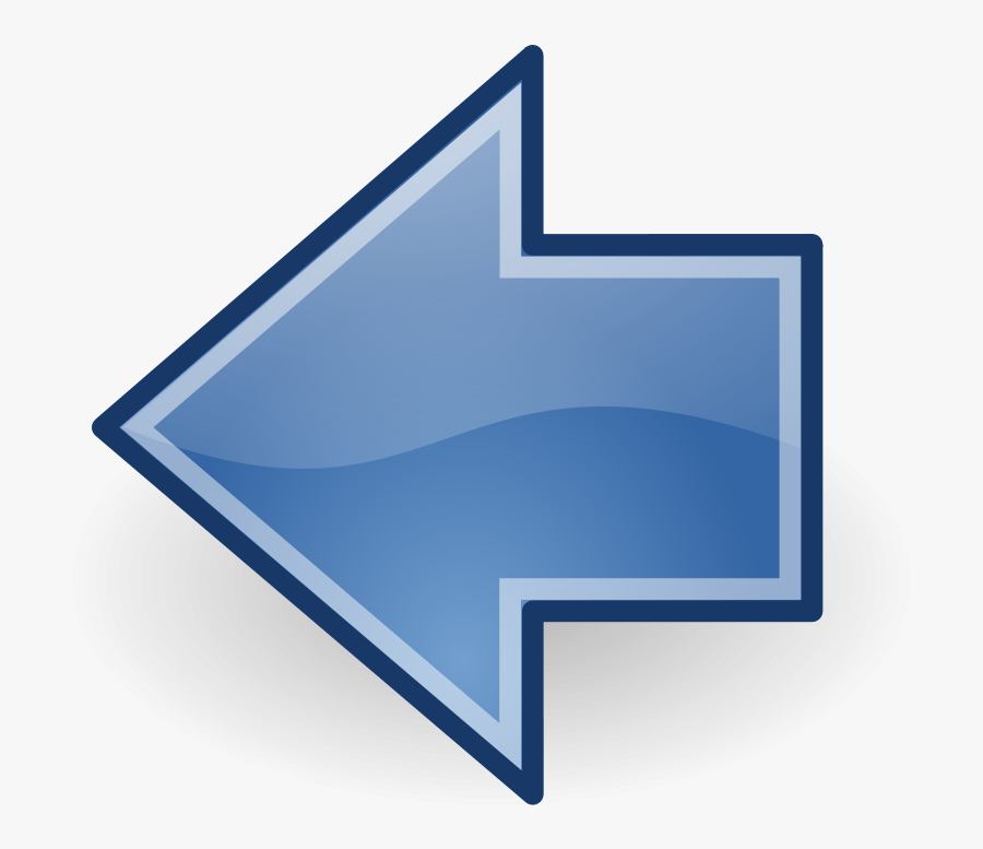 Tango Blue Go Previous - Previous Next Arrow Icon, Transparent Clipart