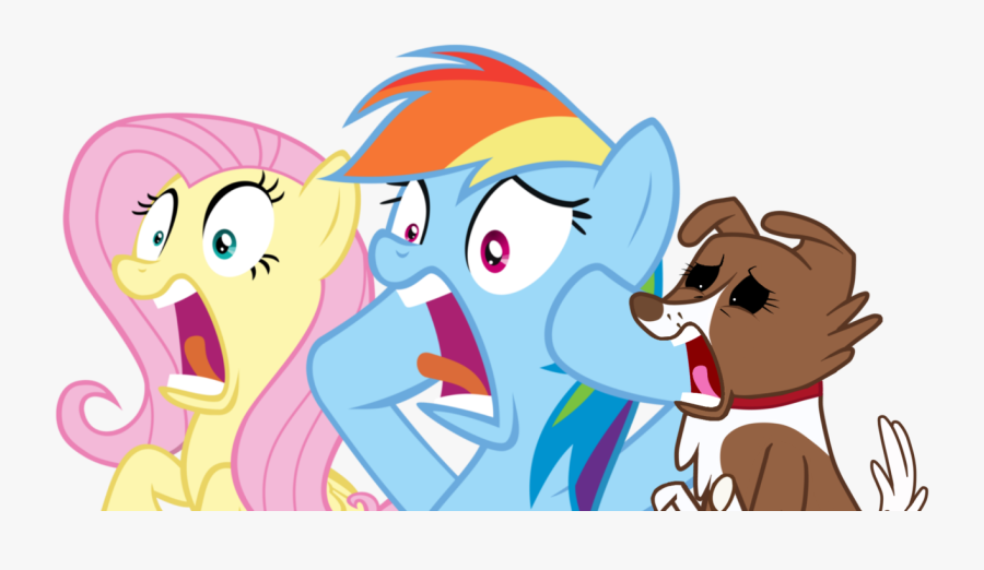 Screaming Clipart Shocked - Mlp Rainbow Dash Shocked Vector, Transparent Clipart