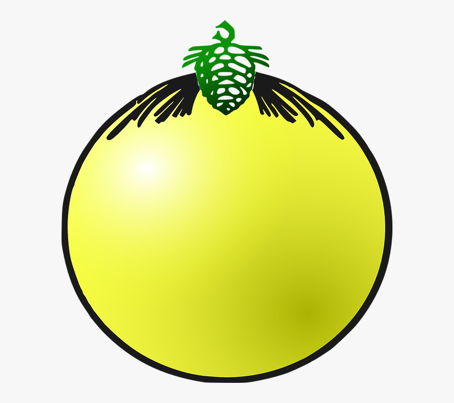 Christmas Bauble, Decoration, Yellow - Baubles Art Clip, Transparent Clipart