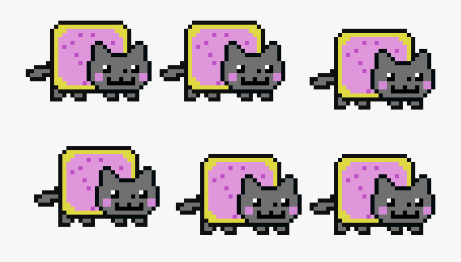 Nyan Cat Parade - Nyan Cat, Transparent Clipart