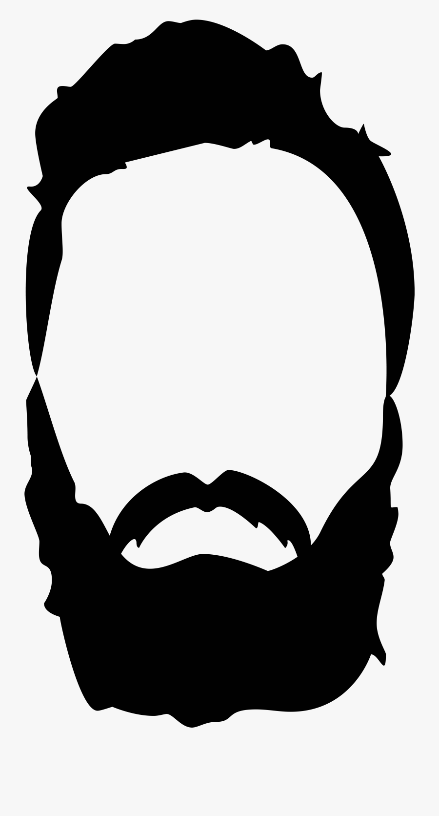 Mustache Png High Resolution - Mustache And Beard Clipart, Transparent Clipart