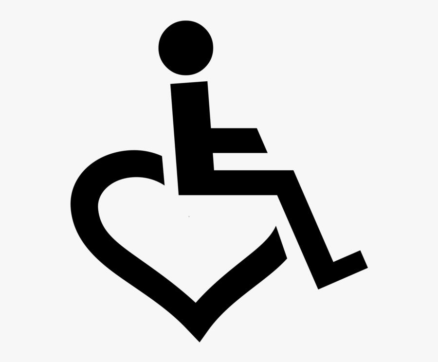 Heart,love,organ - Logo Heart Disabled, Transparent Clipart