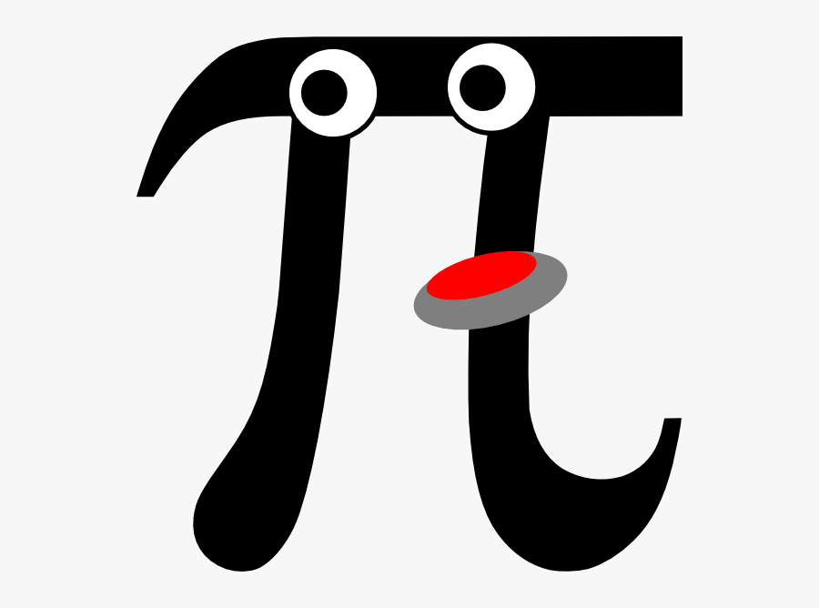 A Pie Filled Celebration For The Pi - Pi Symbol With Face, Transparent Clipart