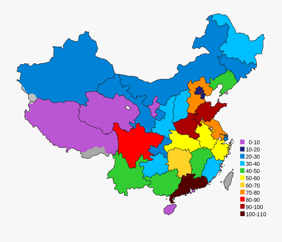 Chinese Clipart Map China - Autonomous Regions Of China Map, Transparent Clipart