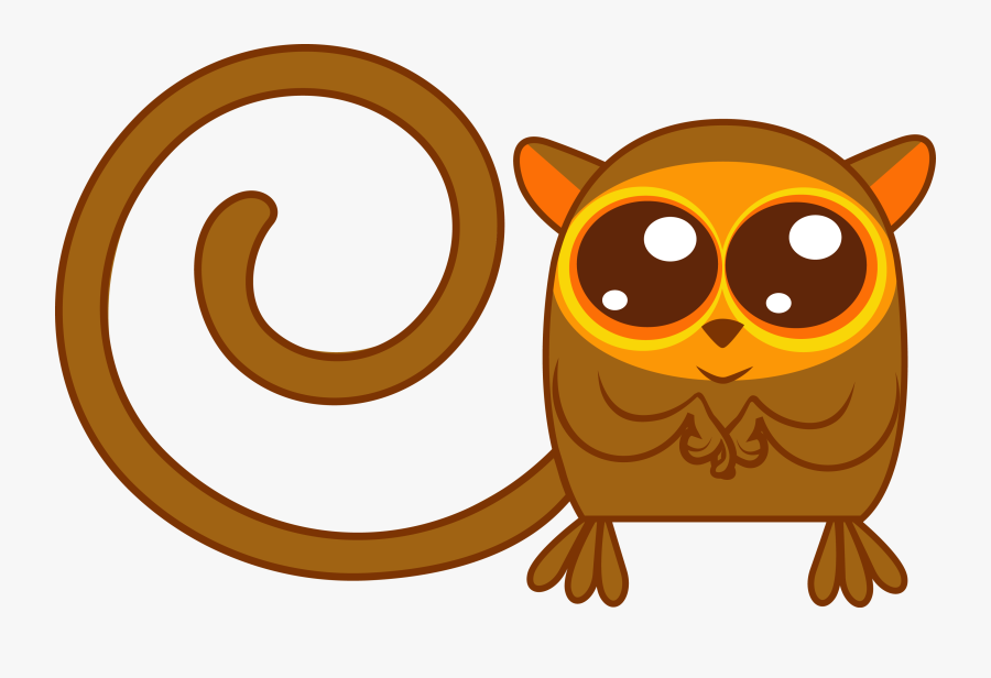 Tarsier 3c With Tail - Endangered Species Clipart Philippines, Transparent Clipart