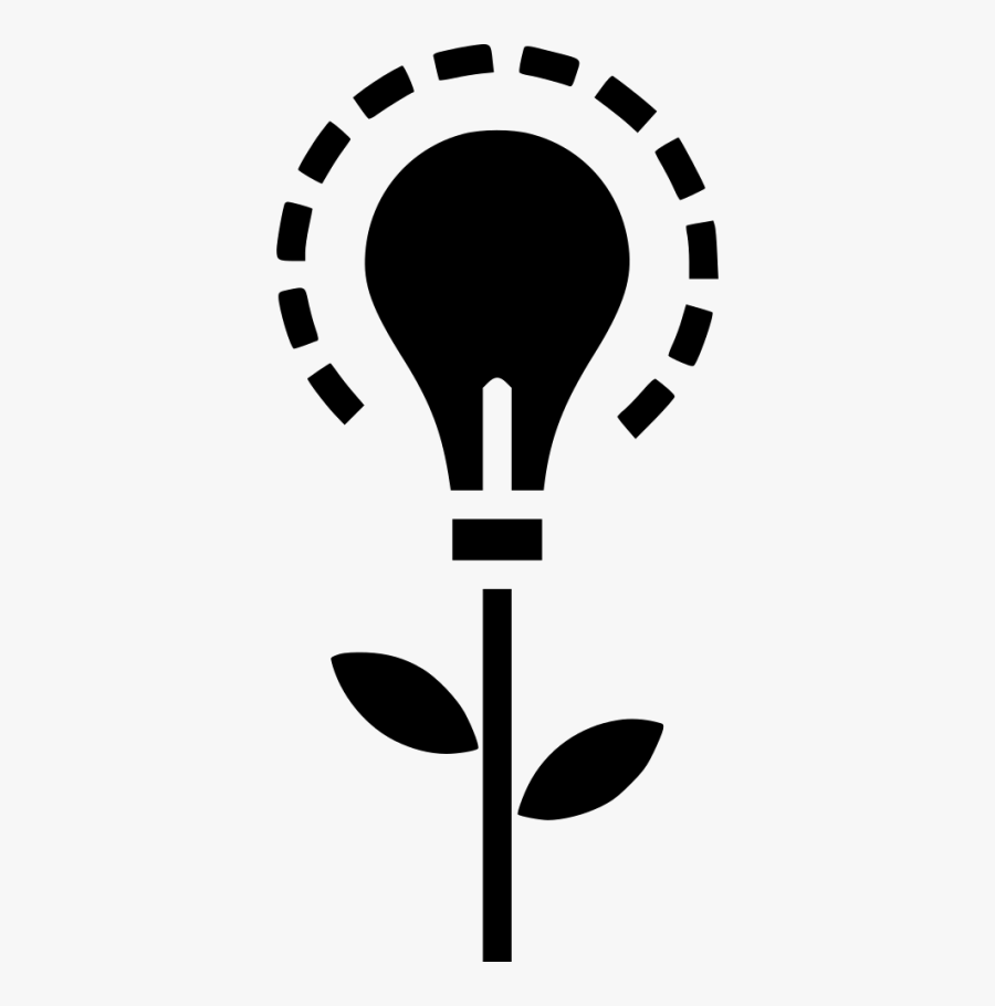 White Light Bulb Gear Icon, Transparent Clipart