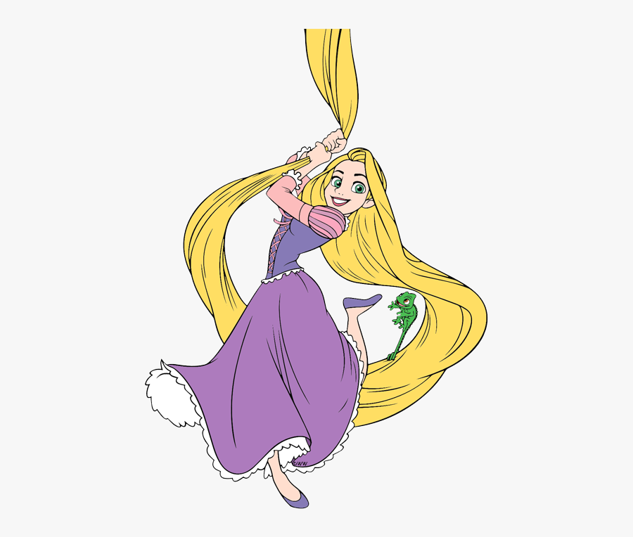 Rapunzel Swinging On Hair , Free Transparent Clipart - ClipartKey