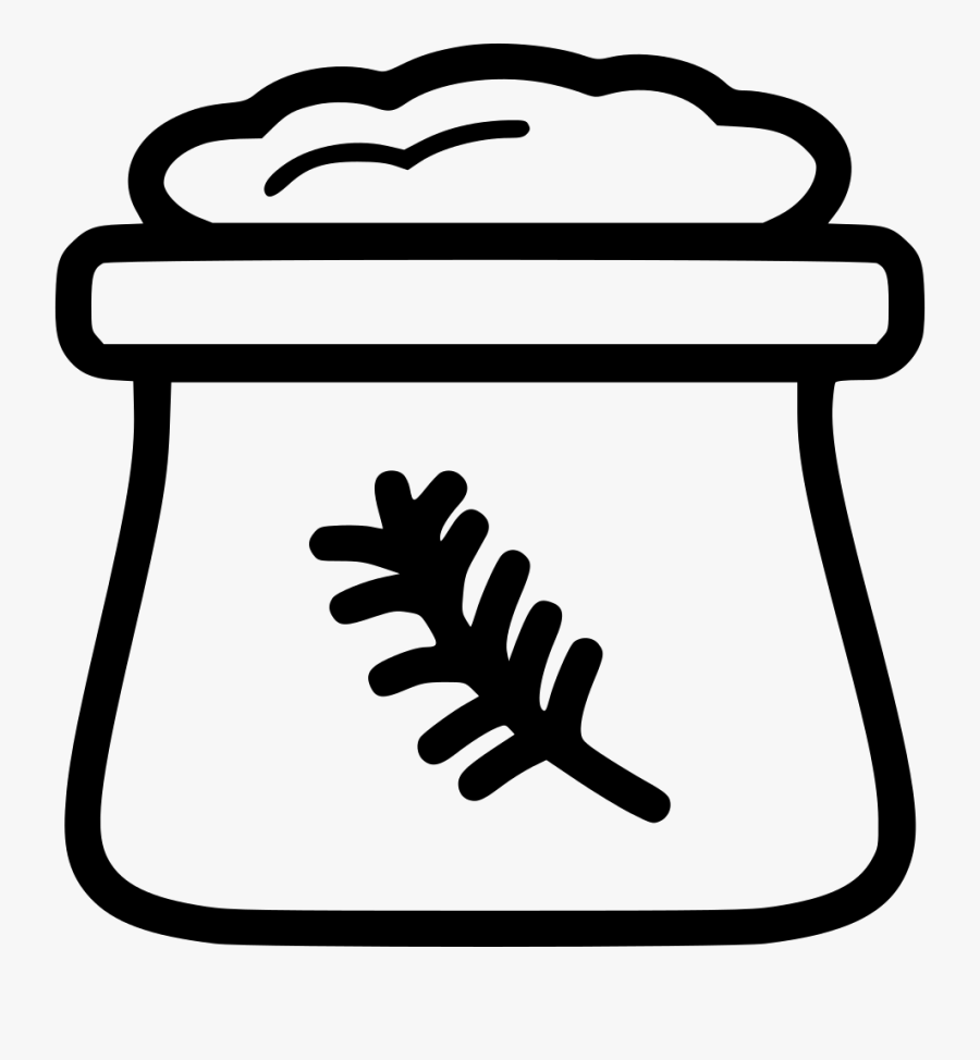 Bag Svg Png Icon - Flour Bag Flour Icon, Transparent Clipart