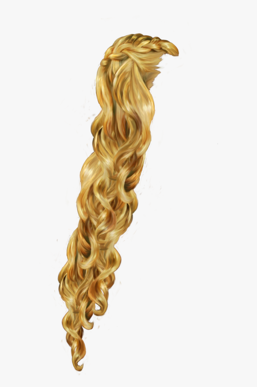 Transparent Rapunzel Clipart - Rapunzel Hair Clipart, Transparent Clipart