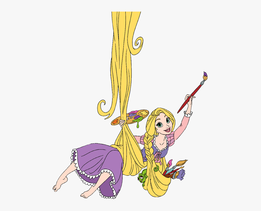 Rapunzel Painting Clipart, Transparent Clipart